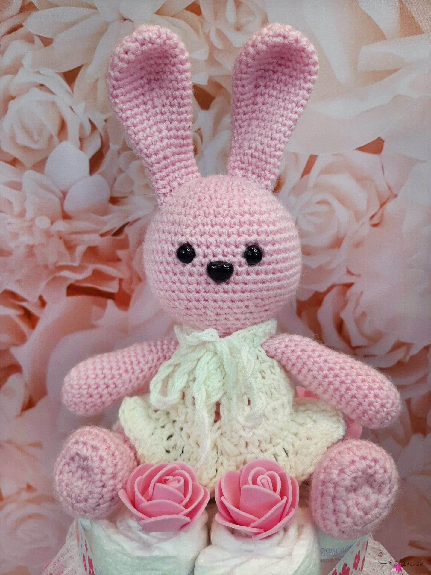 Roosa Mähkmetort Roosa Amigurumi Jänesega 6