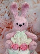 Roosa Mähkmetort Roosa Amigurumi Jänesega 6