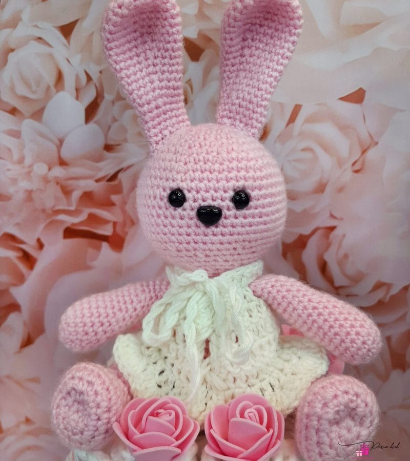 Roosa Mähkmetort Roosa Amigurumi Jänesega 6 Roosa Mähkmetort Roosa Amigurumi Jänesega 6