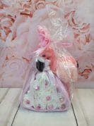 roosa mähkmetort flamingo 2