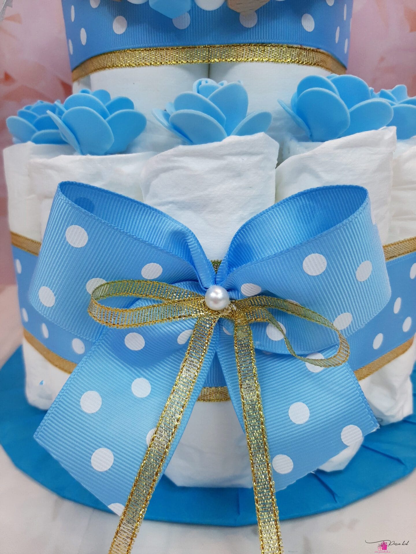 Sinine-Kuldne mähkmetort lutiketiga 1