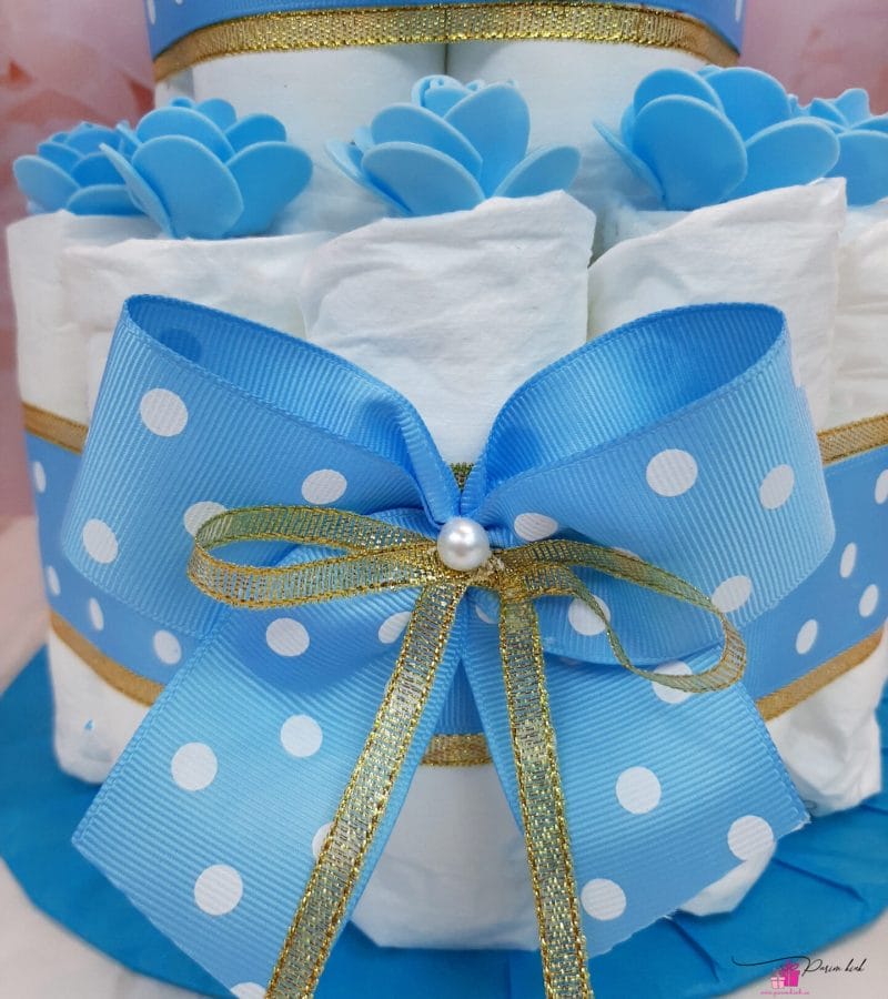 Sinine-Kuldne mähkmetort lutiketiga 1 Sinine-Kuldne mähkmetort lutiketiga 1