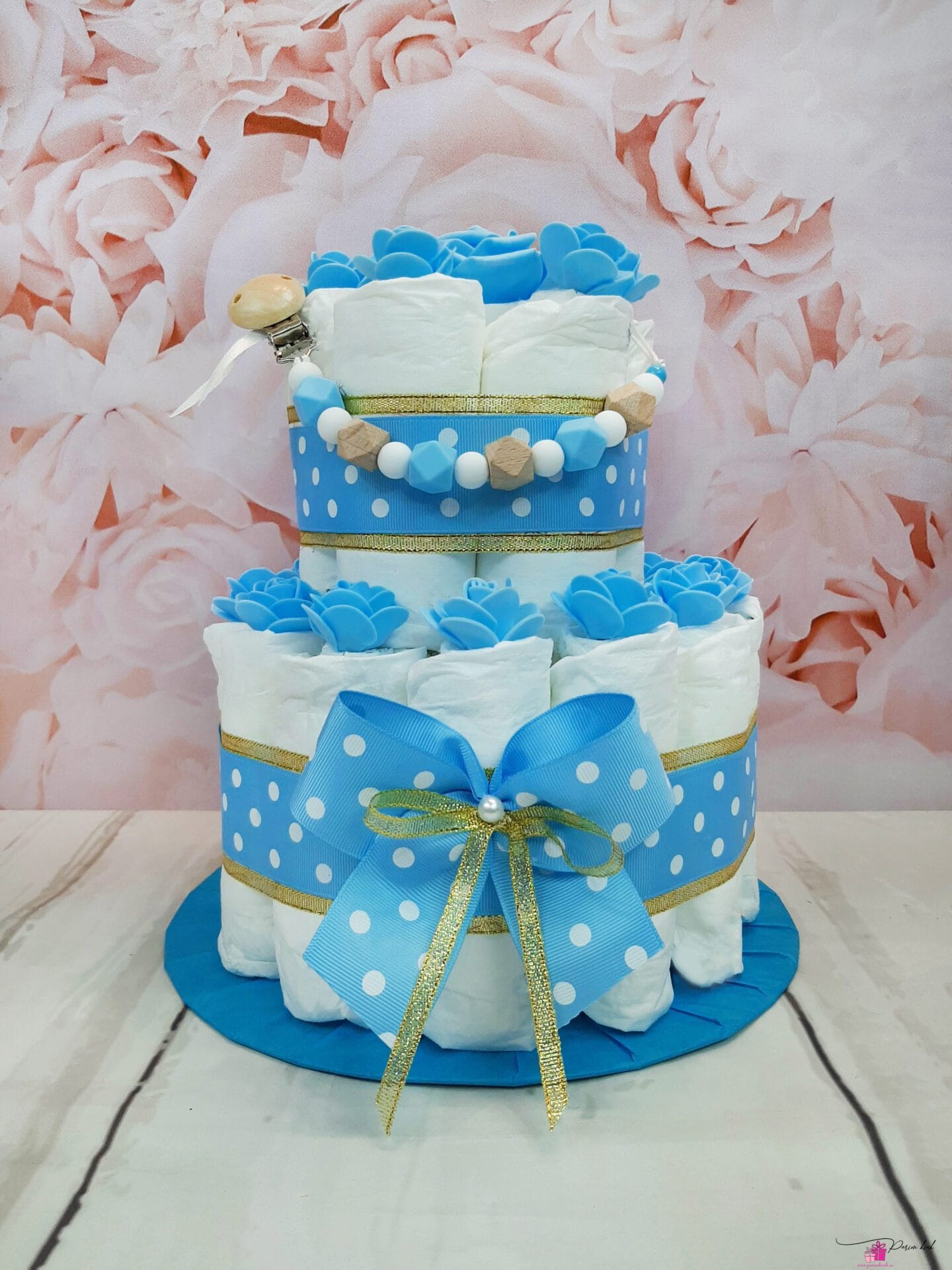 Sinine-Kuldne mähkmetort lutiketiga