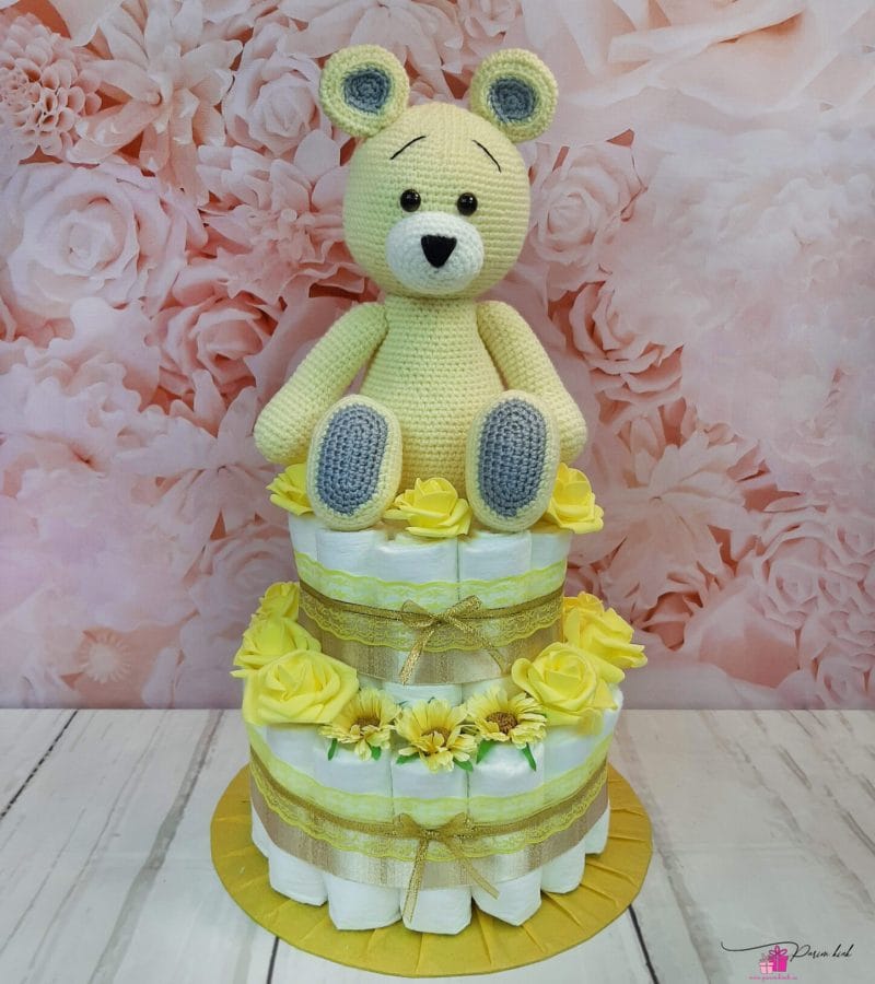 kollane mähkmetort amigurumi k aruga