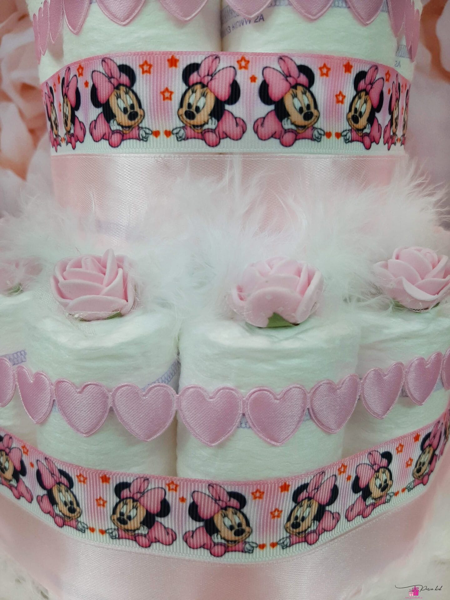 Heleroosa mähkmetort Minniga 1