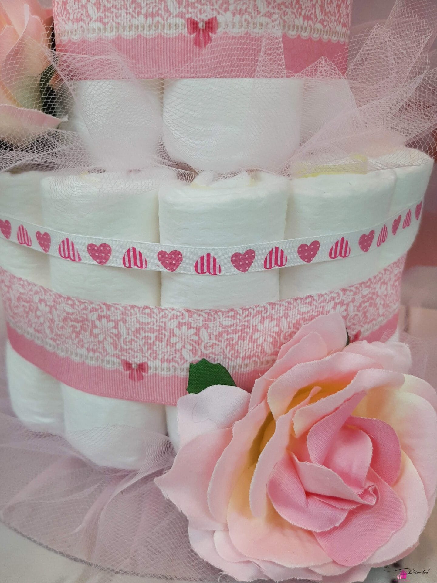 roosa väike mähkmetort hiirega 2