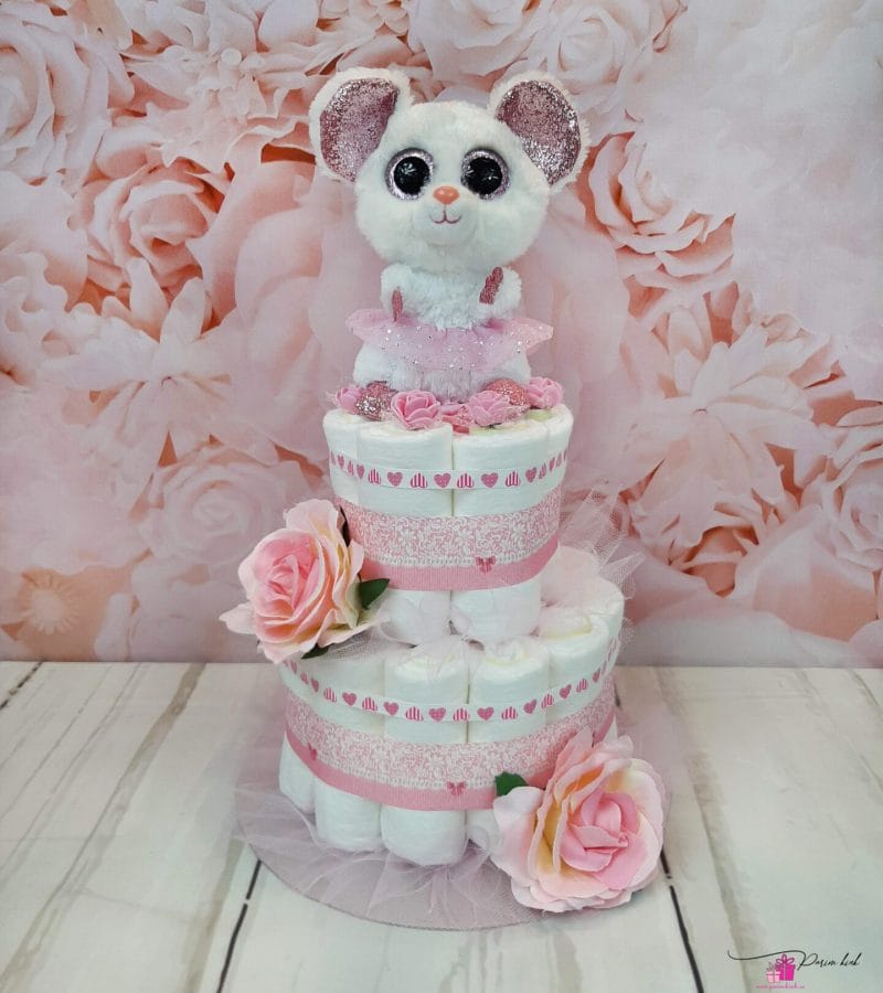 roosa väike mähkmetort hiirega 4 roosa väike mähkmetort hiirega 4