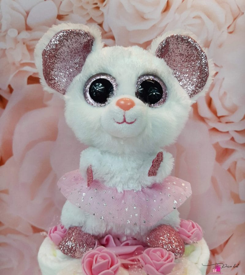 roosa väike mähkmetort hiirega roosa väike mähkmetort hiirega