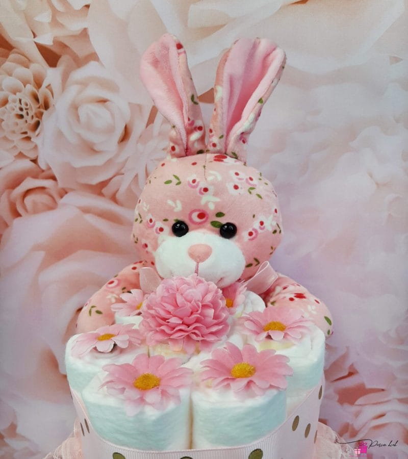 Roosa-Kuldne mähkmetort jänesega 3 Roosa-Kuldne mähkmetort jänesega 3