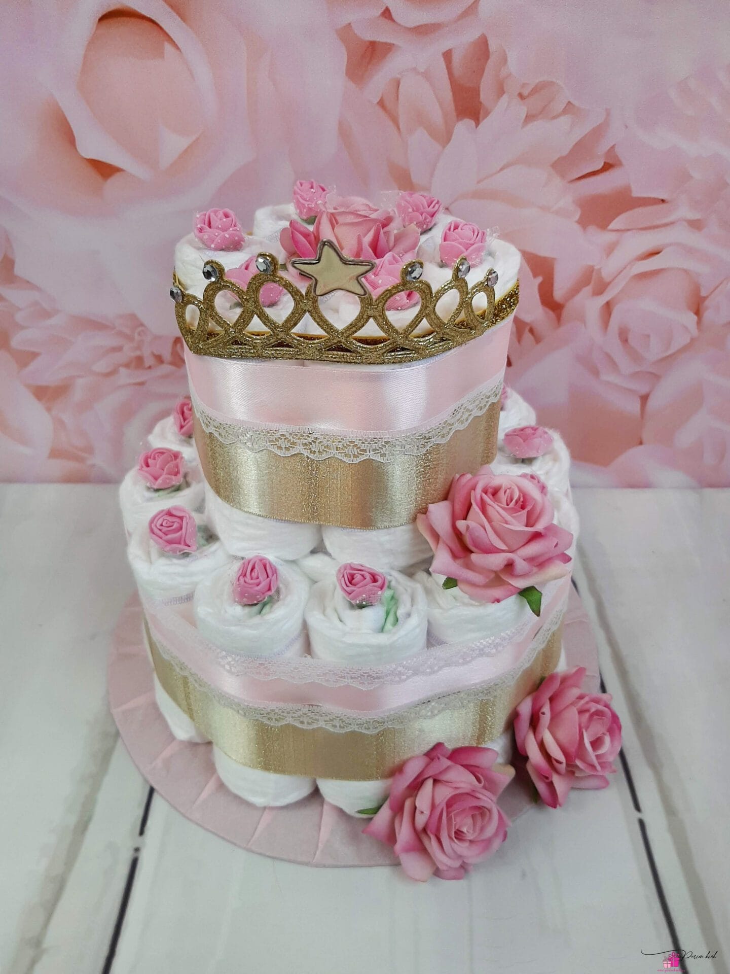 Roosa Väike Mähkmetort Krooniga 2