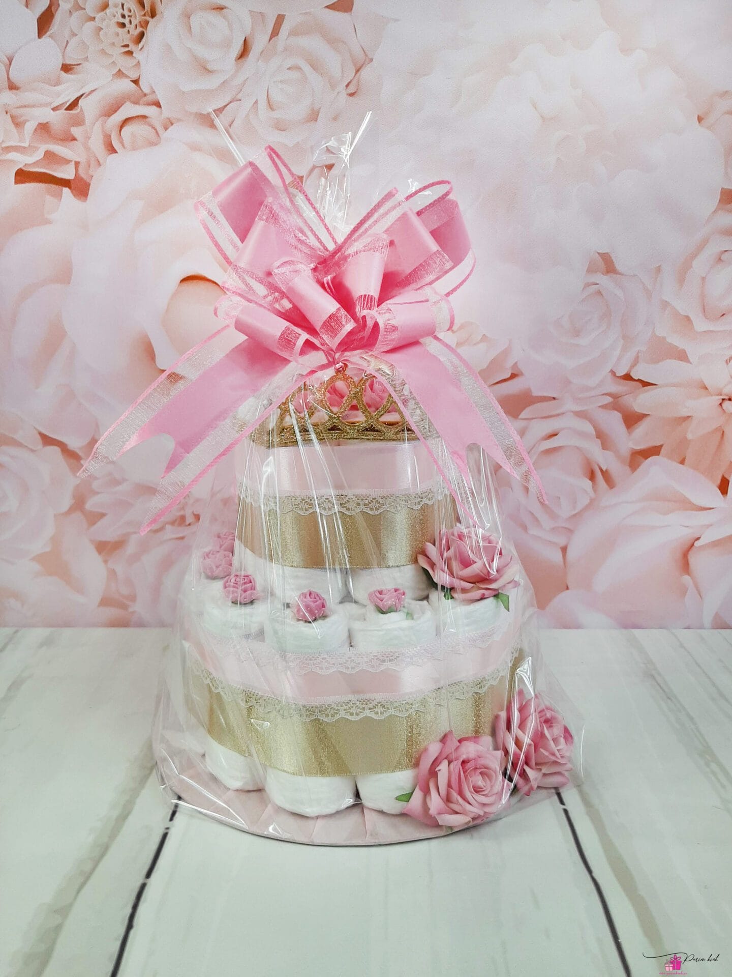 Roosa Väike Mähkmetort Krooniga 6