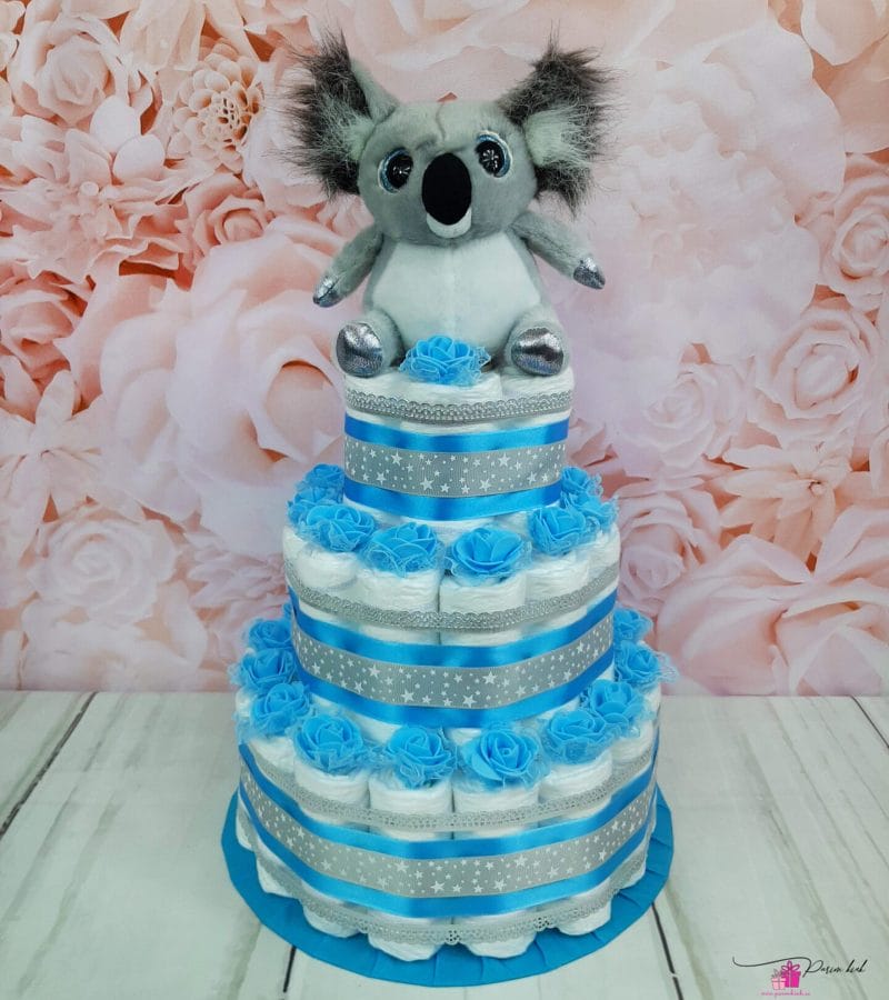 Sinine mähkmetort koaalaga 3