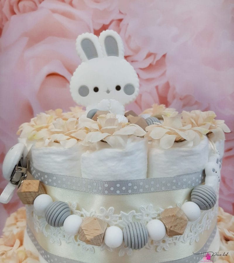 Beež mähkmetort lutiketi ja närimisrõngaga 3 Beež mähkmetort lutiketi ja närimisrõngaga 3