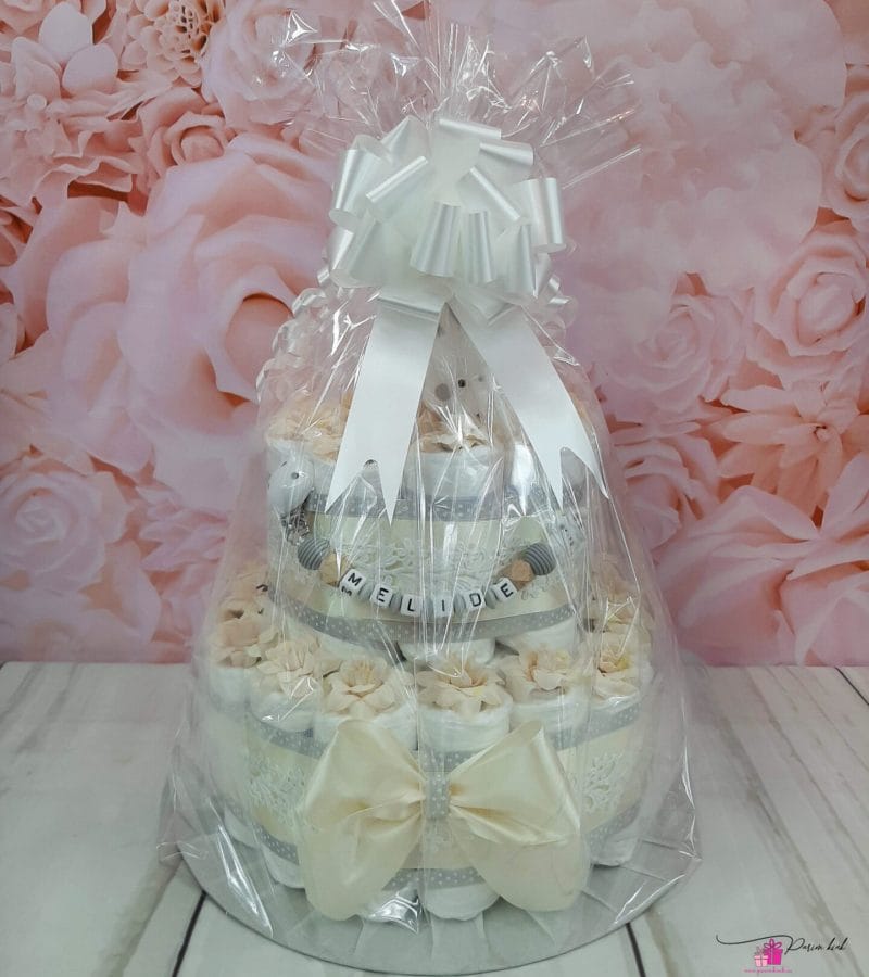 Beež mähkmetort lutiketi ja närimisrõngaga 8 Beež mähkmetort lutiketi ja närimisrõngaga 8