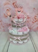 Roosa mähkmetort närimisrõnga ja lutiketiga 4