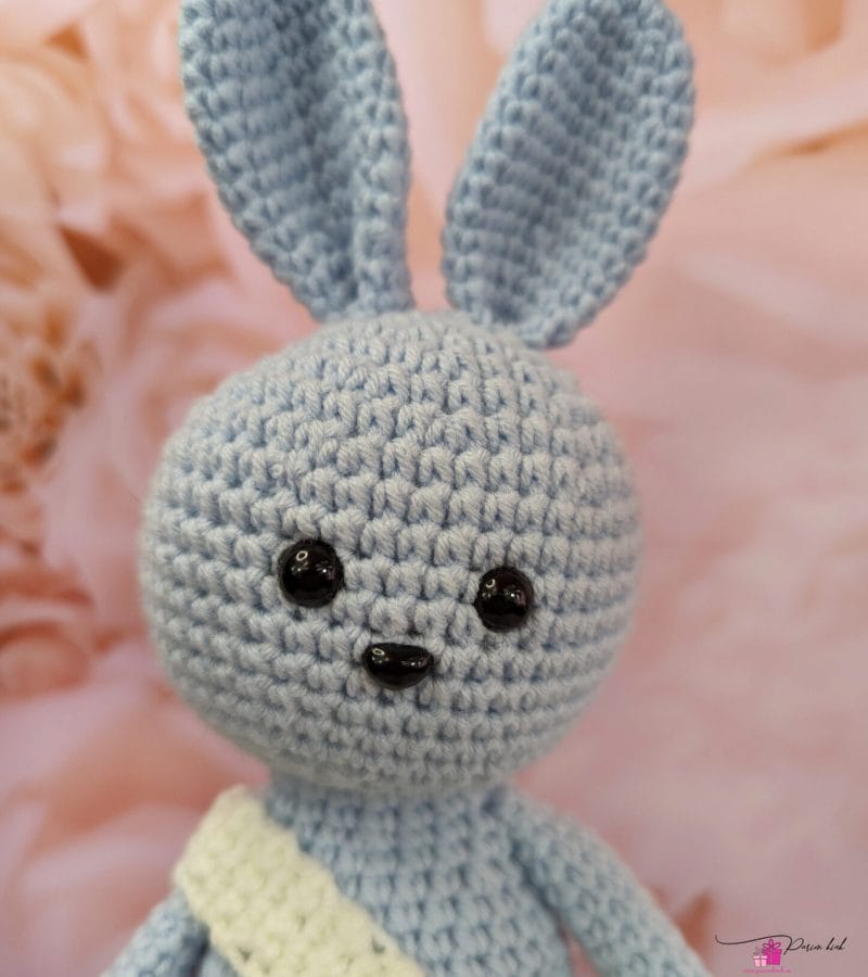 Helesinine mähkmetort amigurumiga 1 Helesinine mähkmetort amigurumiga 1