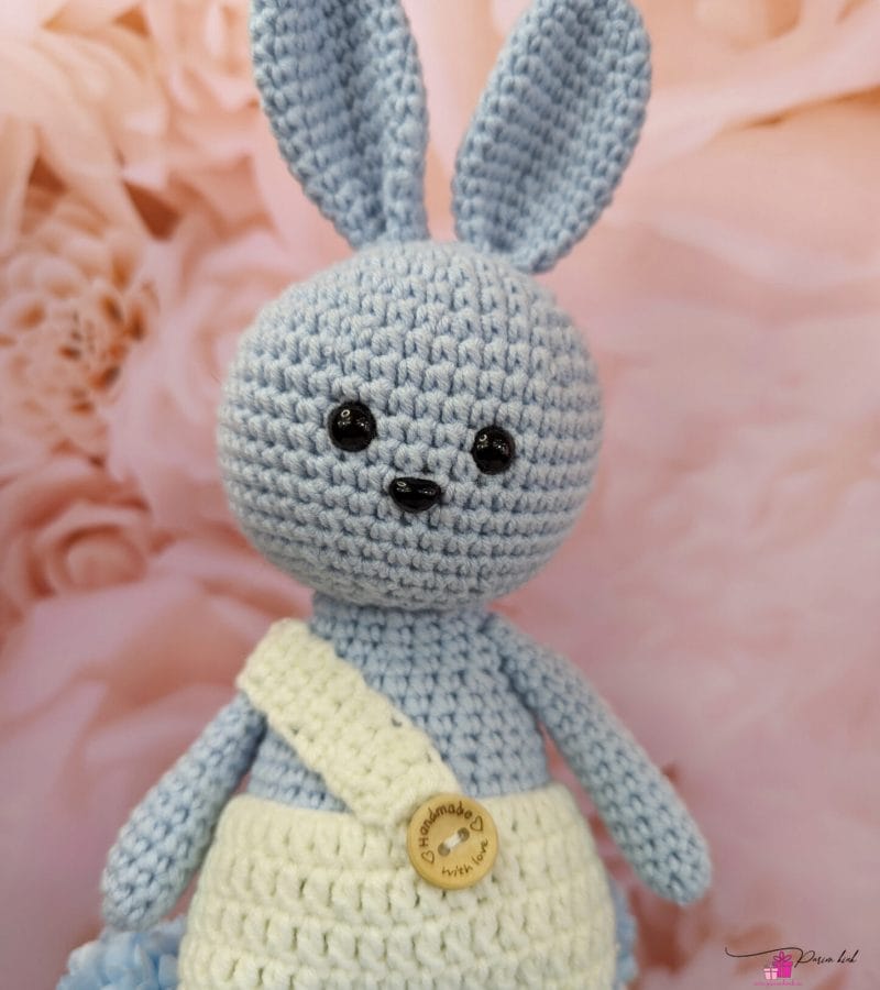 Helesinine mähkmetort amigurumiga 2 Helesinine mähkmetort amigurumiga 2