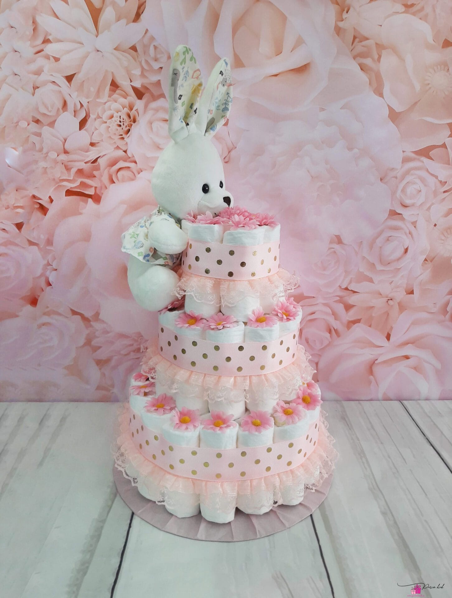 Roosa-Kuldne mähkmetort jänesega 1-4