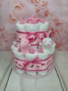 Roosa mähkmetort näpunukkudega 1