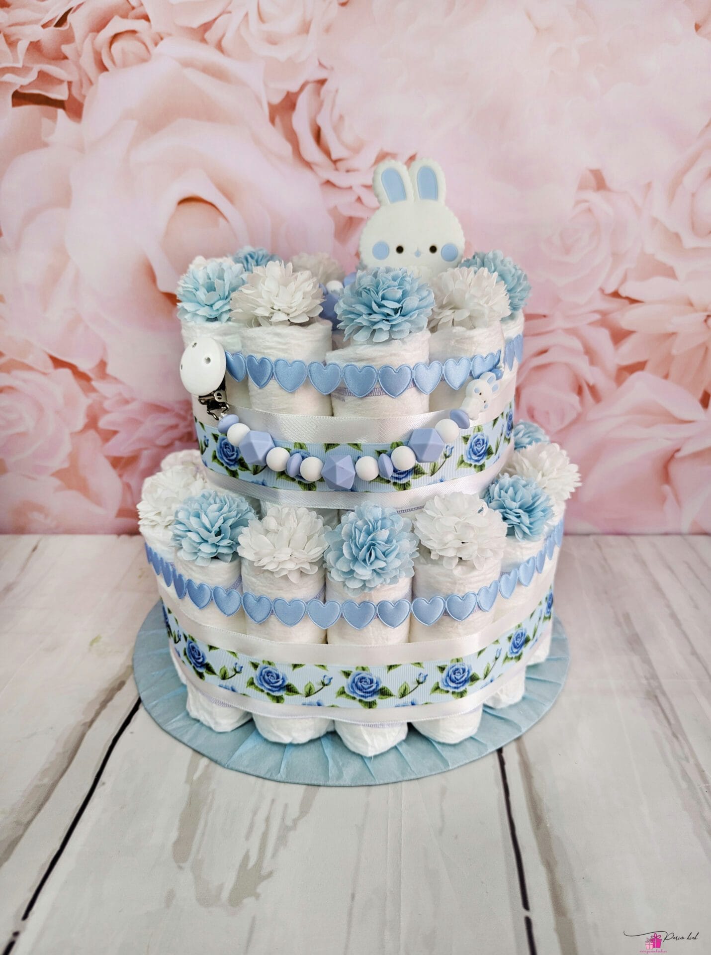 Sinine mähkmetort lutiketi ja närimisrõngaga 7