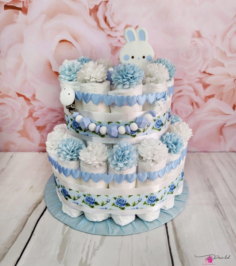 Sinine mähkmetort lutiketi ja närimisrõngaga 7