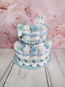 Sinine mähkmetort lutiketi ja närimisrõngaga