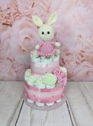 roosa väike mähkmetort amigurumiga 1-1