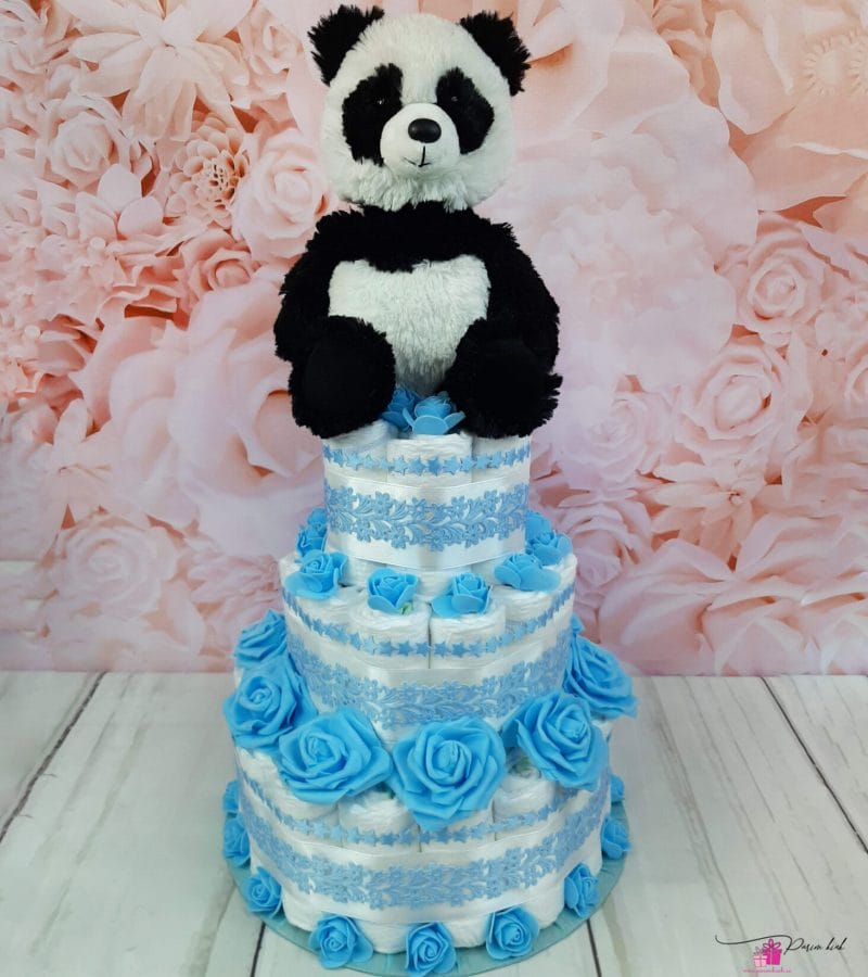 helesinine mähkmetort pandaga 2