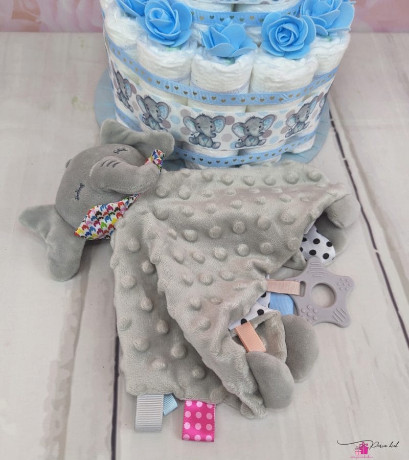 sinine mähkmetort elevandi kaisutekiga sinine mähkmetort elevandi kaisutekiga