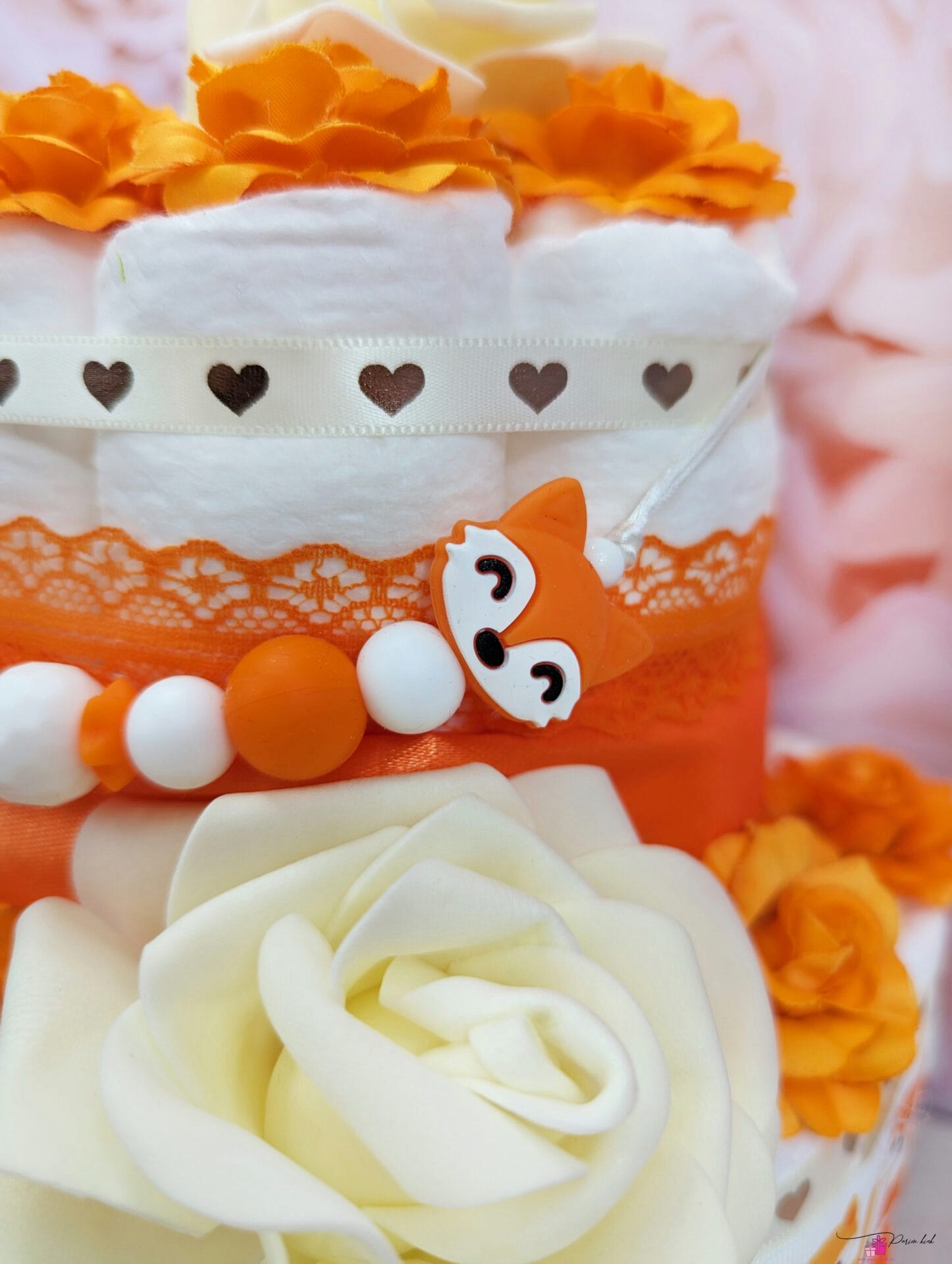 oranz väike mähkmetort lutiketiga 1