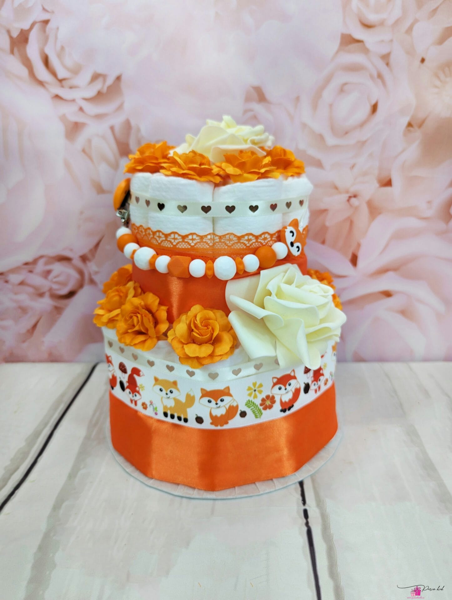 oranz väike mähkmetort lutiketiga 4