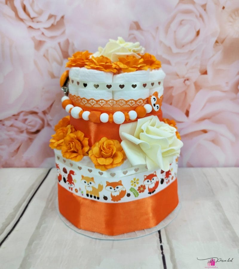 oranz väike mähkmetort lutiketiga 4