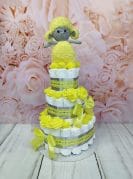 kollane mähkmetort käsitöö lambaga