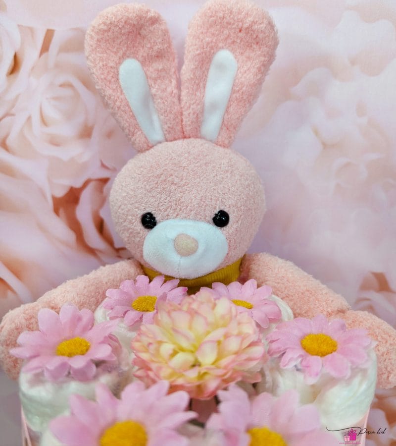 roosa-kuldne mähkmetort jänesega 12 roosa-kuldne mähkmetort jänesega 12