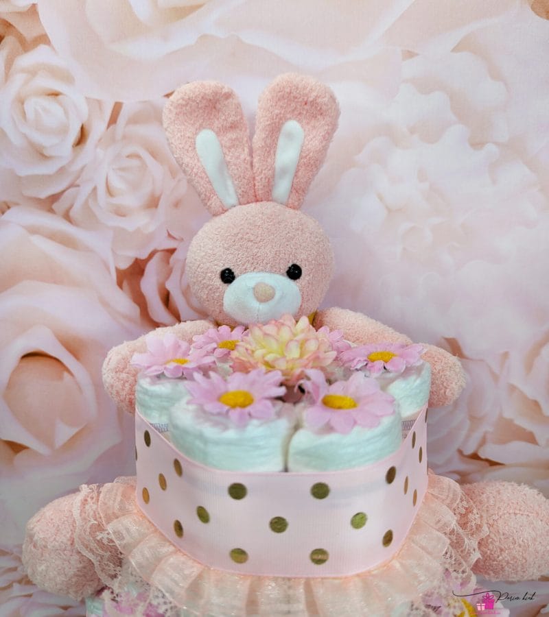 roosa-kuldne mähkmetort jänesega 13 roosa-kuldne mähkmetort jänesega 13