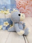 sinine mähkmetort käsitöö draakoniga 1