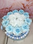 sinine pisike mähkmetort lutiketiga