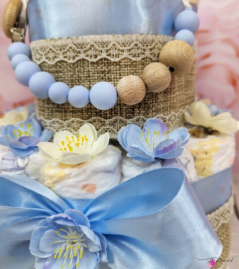 helesinine mähkmetort lutiketi ja närimisrõngaga 2 helesinine mähkmetort lutiketi ja närimisrõngaga 2