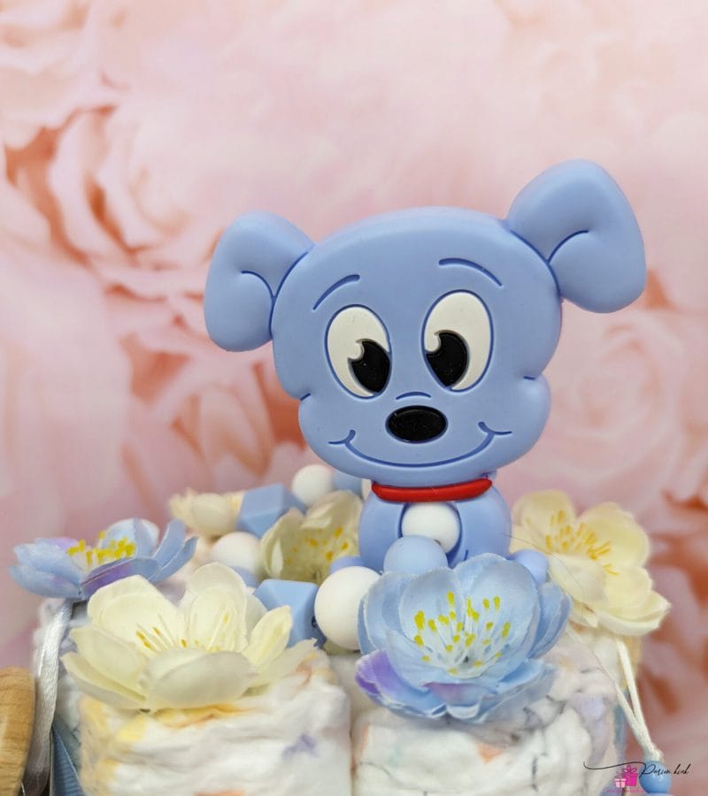 helesinine mähkmetort lutiketi ja närimisrõngaga 3 helesinine mähkmetort lutiketi ja närimisrõngaga 3