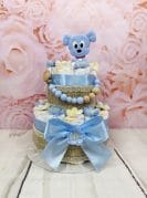 helesinine mähkmetort lutiketi ja närimisrõngaga