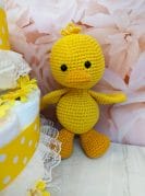 kollane mähkmetort amigurumi pardiga 1