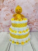 kollane mähkmetort amigurumi pardiga 3-1