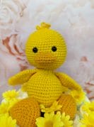 kollane mähkmetort amigurumi pardiga 4