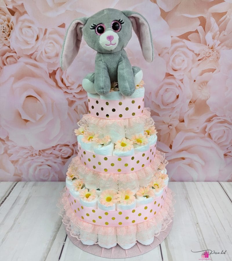 roosa-kuldne mähkmetort jänkuga 1