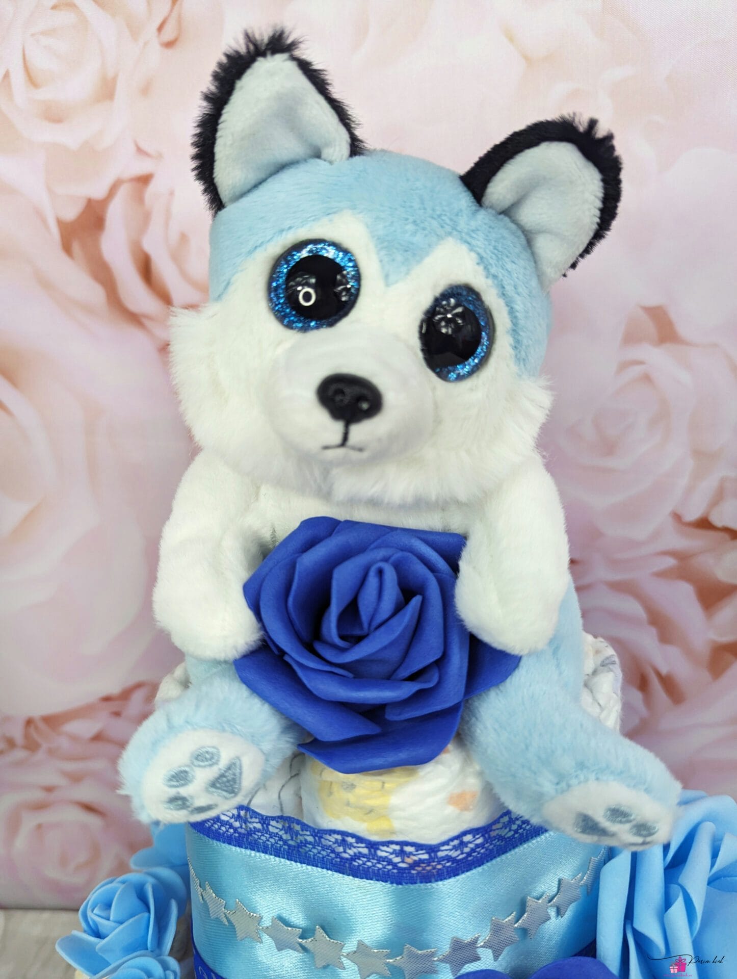 sinine mähkmetort huskyga 3