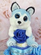 sinine mähkmetort huskyga 3