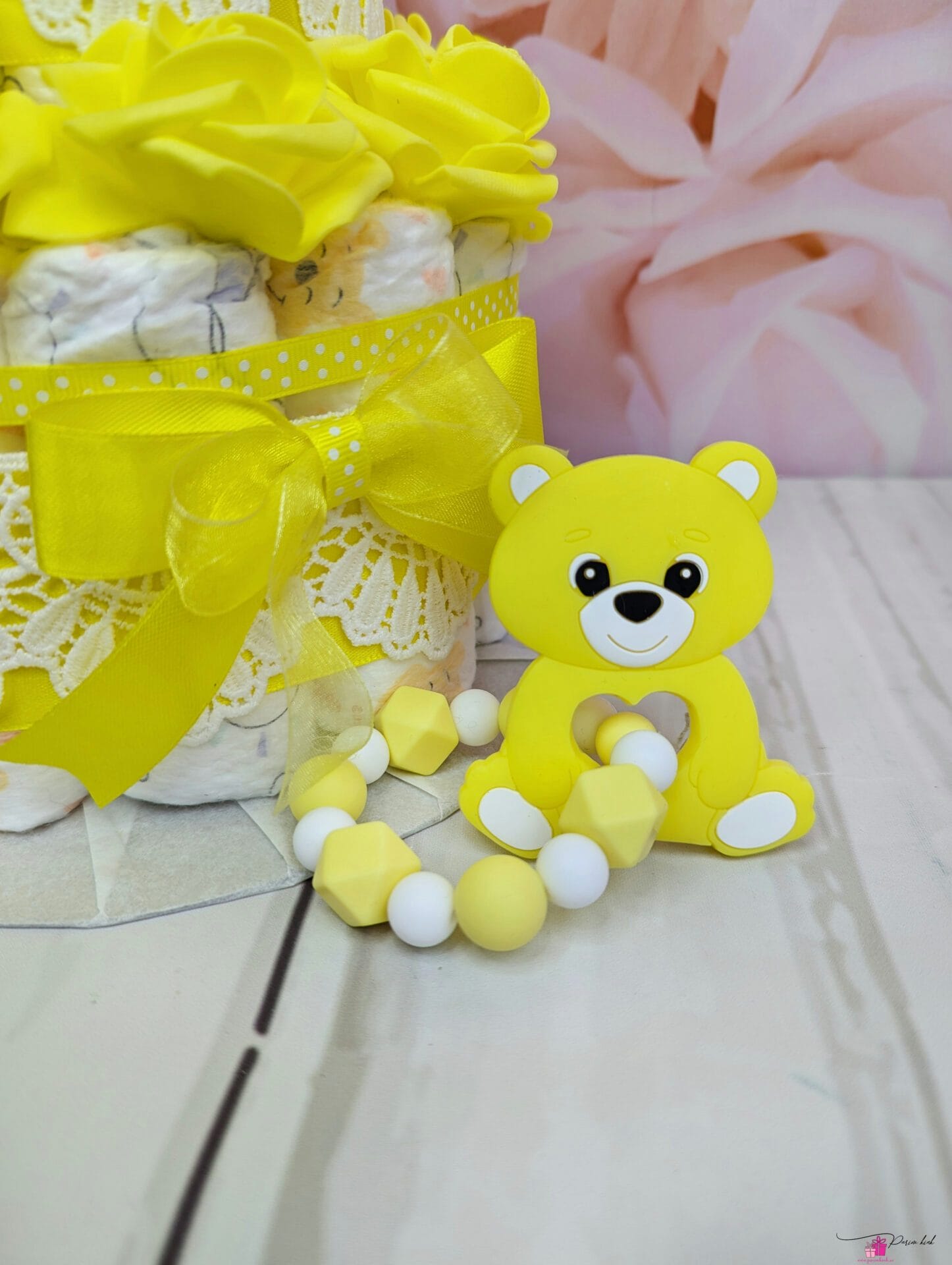 kollane mähkmetort närimisrõngaga 4