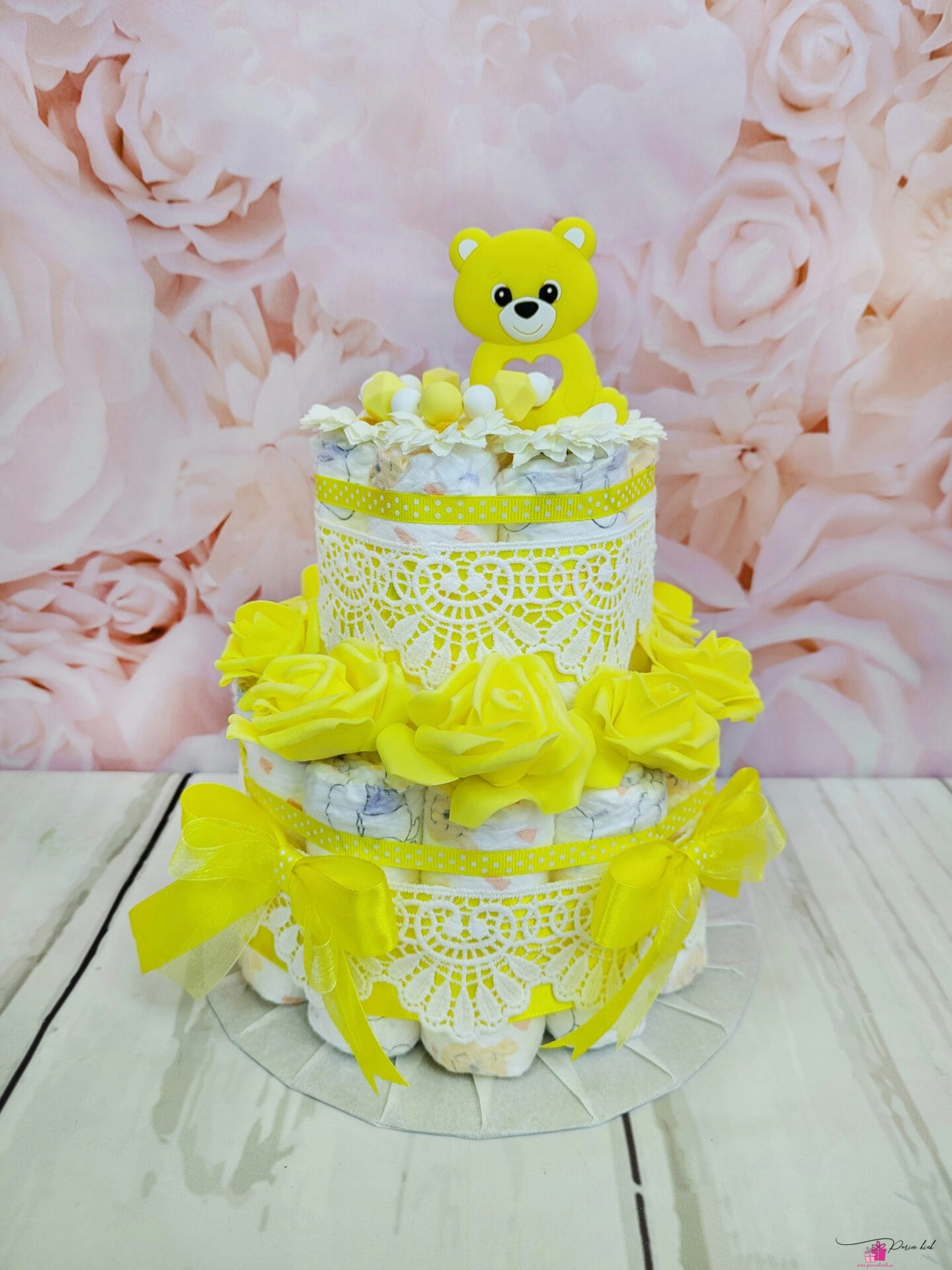 kollane mähkmetort närimisrõngaga 6