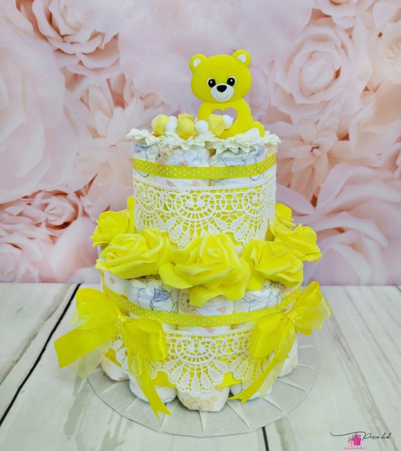 kollane mähkmetort närimisrõngaga 6 kollane mähkmetort närimisrõngaga 6