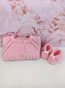 kootud beebi kampsun ja papud 1